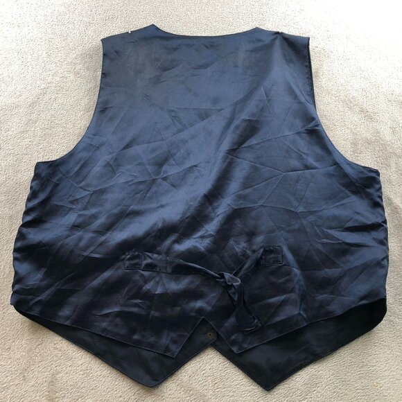 Vintage Fashion Bug Woman's Leather Patch Vest Jacket 2X Patchwork Genuine Leath - Picture 8 of 8